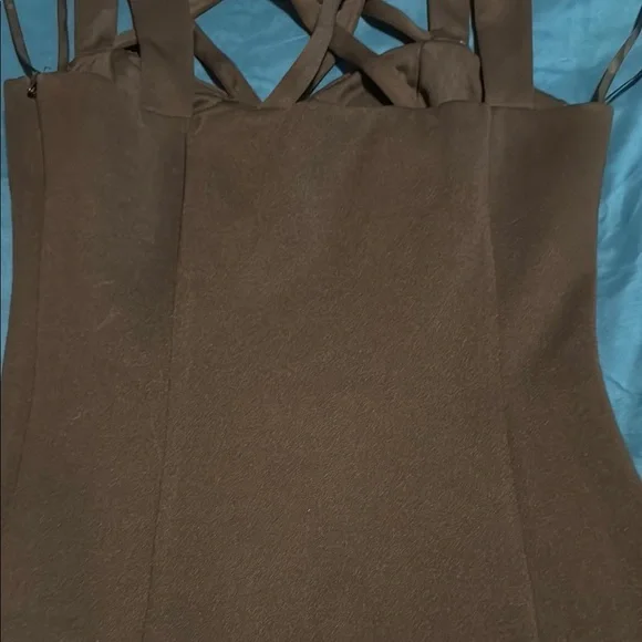 Chic Black Sheath Dress with Spaghetti Straps - Picture 5 of 16